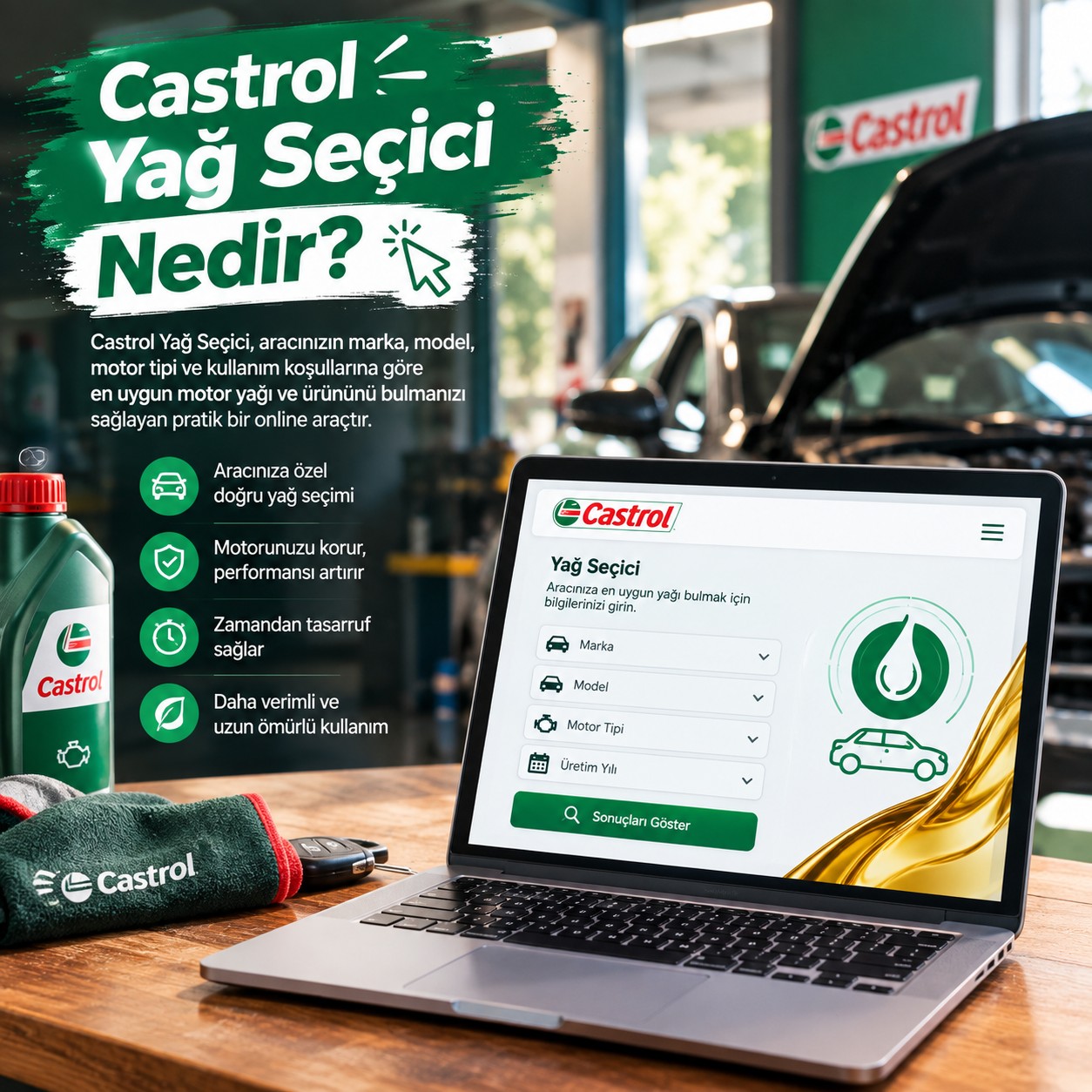 Castrol Yağ Seçici Nedir?