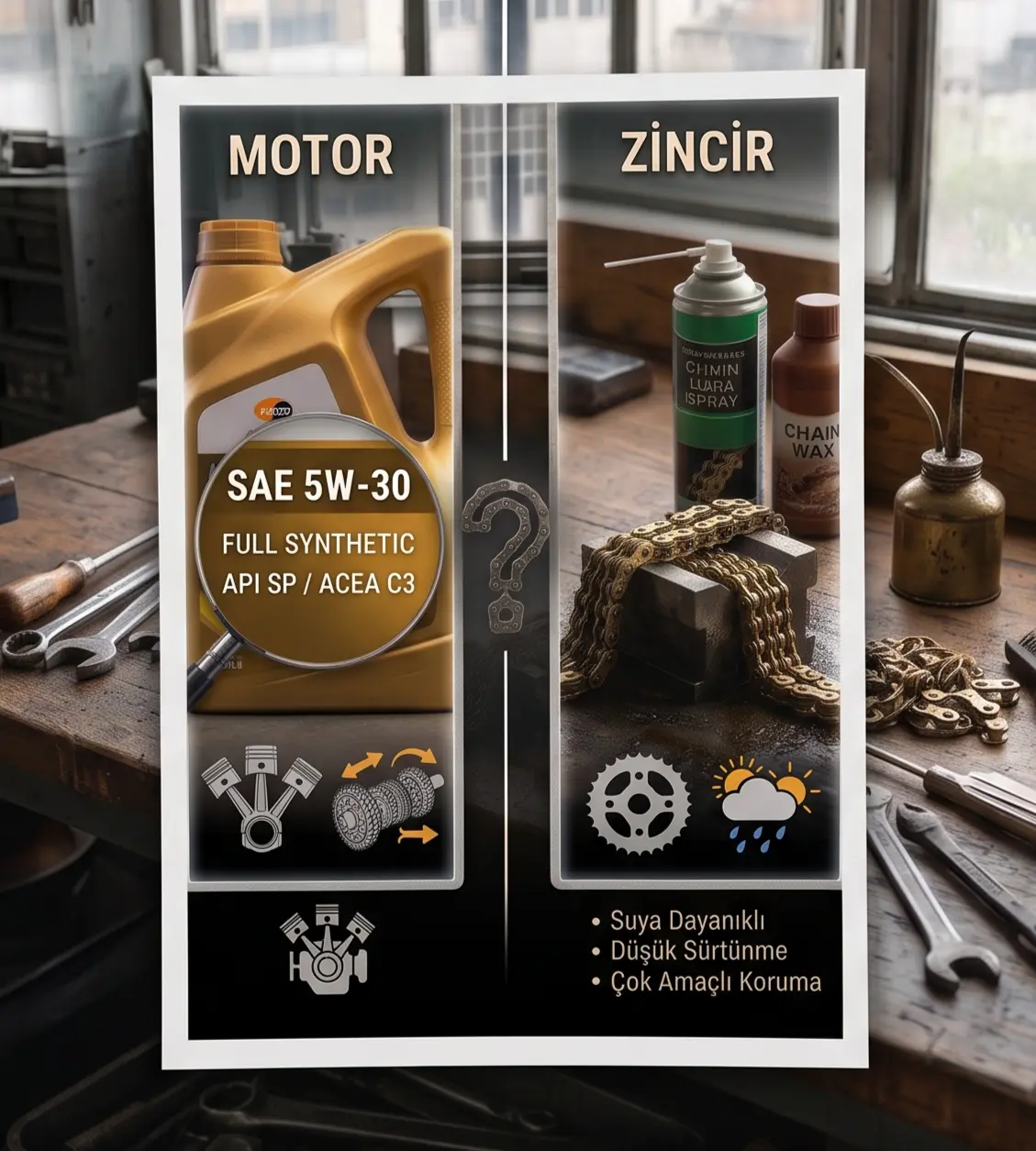 Motor Yağı Belirteçleri ve Zincir Yağı Kavramları